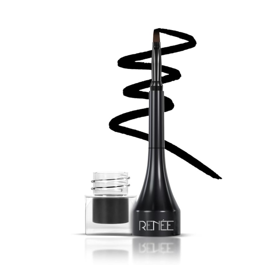 RENEE Superwing Gel Eyeliner 2gm, Smudge-proof, Water & Sweat Resistant, One Stroke Application with Smooth, Highly Pigmented & Easy-to-glide Formula, Comes with an Attached Applicator