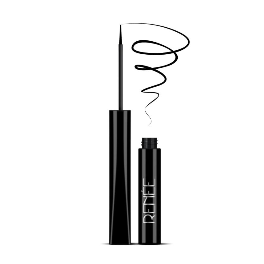 RENEE Extreme Stay Liquid Eyeliner 3x Black 4.5ml, Intense, Vibrant Color Payoff | One Swipe, Long Lasting, Matte, Waterproof, Smudge-proof All Day Shades | Infused With Castor Oil - Vegan