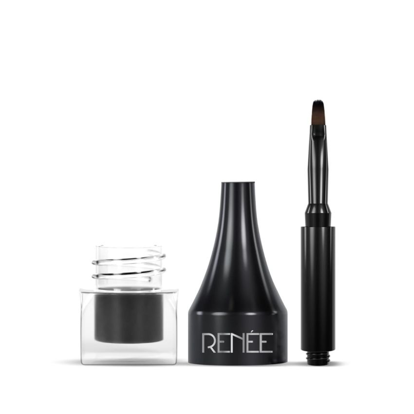 RENEE Superwing Gel Eyeliner 2gm, Smudge-proof, Water & Sweat Resistant, One Stroke Application with Smooth, Highly Pigmented & Easy-to-glide Formula, Comes with an Attached Applicator