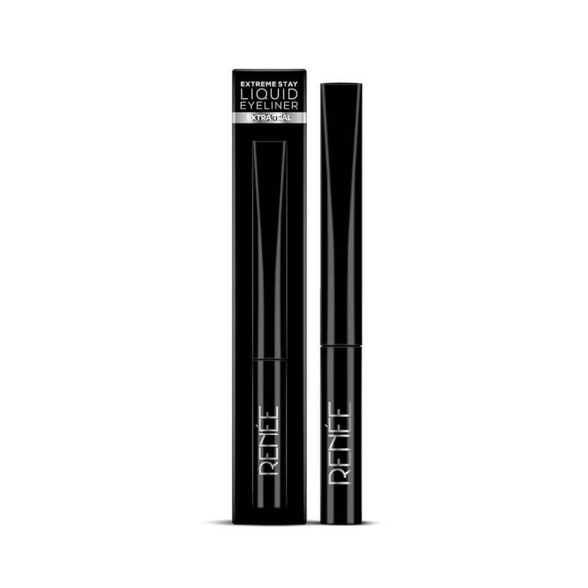 RENEE Extreme Stay Liquid Eyeliner 3x Black 4.5ml, Intense, Vibrant Color Payoff | One Swipe, Long Lasting, Matte, Waterproof, Smudge-proof All Day Shades | Infused With Castor Oil - Vegan