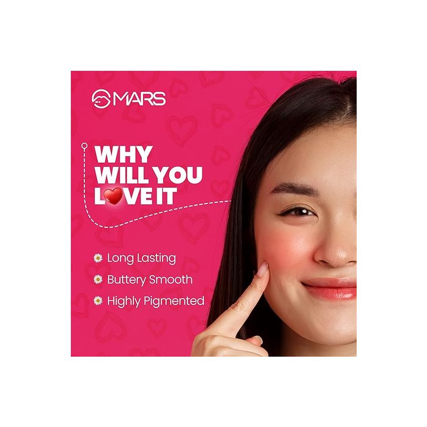 MARS Fantasy Face Palette for Makeup with Blushes, Shimmer Highlighters and Bronzer| Highly Pigmented & Long Lasting | ALL-IN-1 Face Makeup Kit (20g) | Shade-01