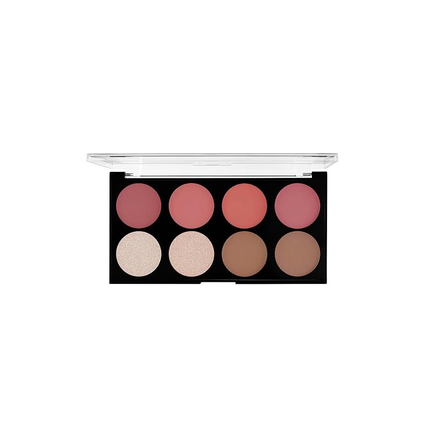 MARS Fantasy Face Palette for Makeup with Blushes, Shimmer Highlighters and Bronzer| Highly Pigmented & Long Lasting | ALL-IN-1 Face Makeup Kit (20g) | Shade-01
