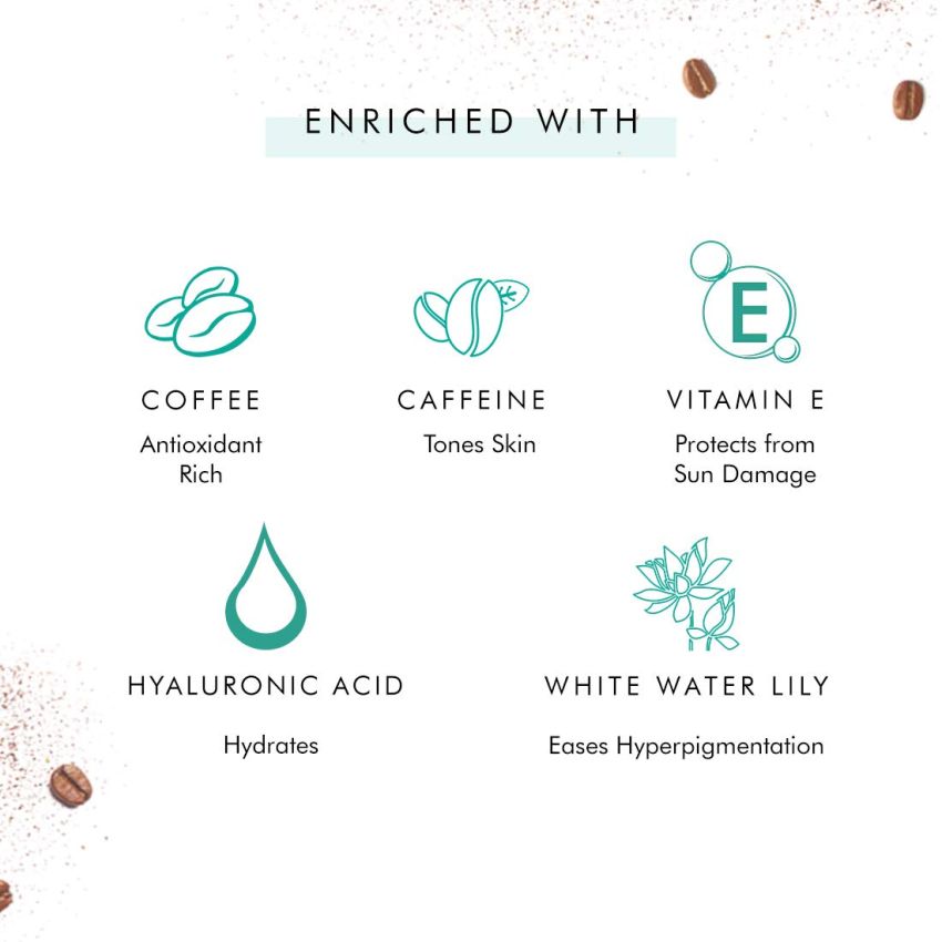 mCaffeine Must-Have Coffee Face Duo | Free All Purpose Teal Pouch | Deep Cleanser, Reduces Puffiness | Face Wash, Face Serum