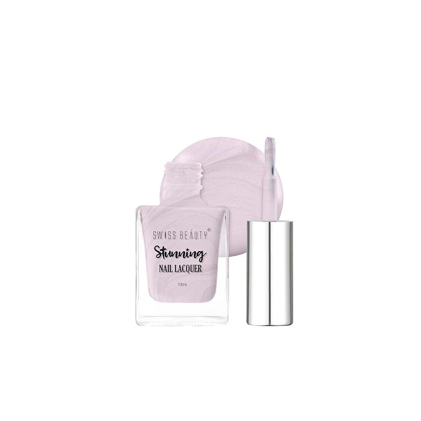 Swiss Beauty Glossy Finish Stunning Nail Lacquer | Chip Resistant, Quick drying nail paint | Highly Pigmented with high shine Nail polish | Shade - Fashion Prague, 10 Ml