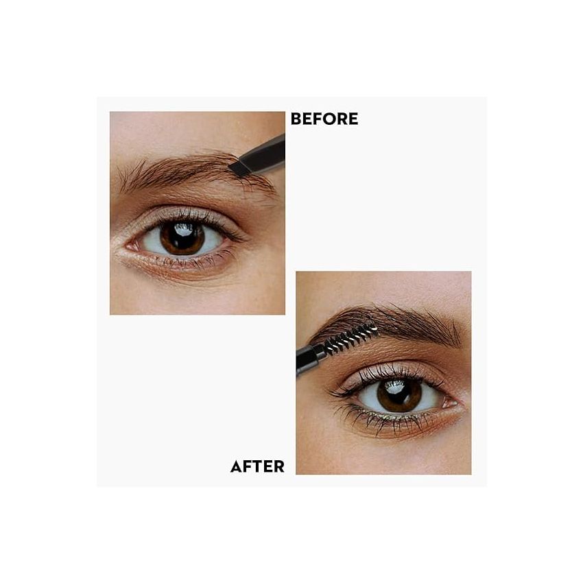 SUGAR Cosmetics Arch Arrival Brow Definer | Brow Pencil with Spoolie | Lasts Upto 12hrs | Pigmented Eyebrow Pencil | Long Lasting & Natural Finish | 3.5gm - 04 Felix Onyx