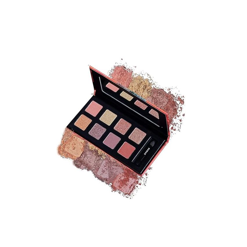 SUGAR Cosmetics - Blend The Rules - Eyeshadow Palette - 04 Fetish (8 Nudes Shades) - Long Lasting, Smudge Proof Eyeshadow for Smoky Eye Look, Paraben-Free
