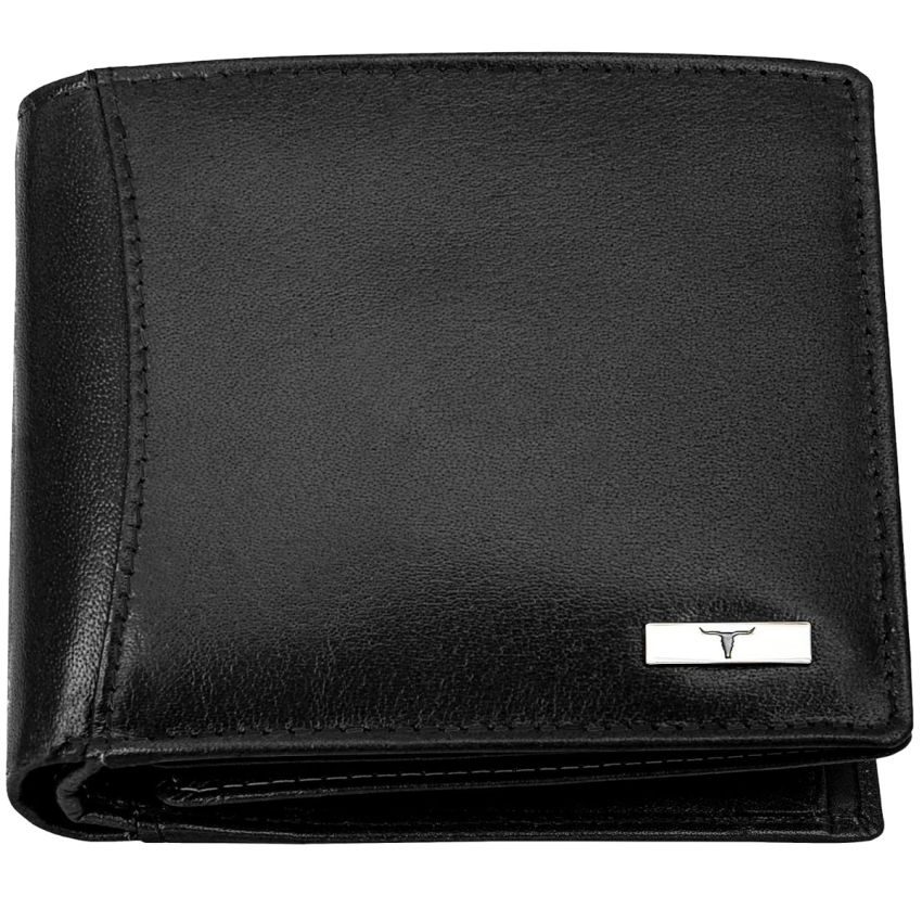 URBAN FOREST Oliver Aniline Black Leather Wallet for Men