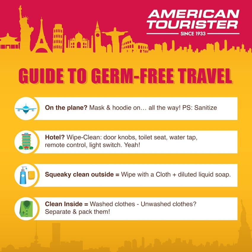 American Tourister Georgia 69 cms Medium Check-in Polycarbonate Hard-Sided 4 Spinner Wheels Luggage/Suitcase/Trolley Bag (Forest Green)