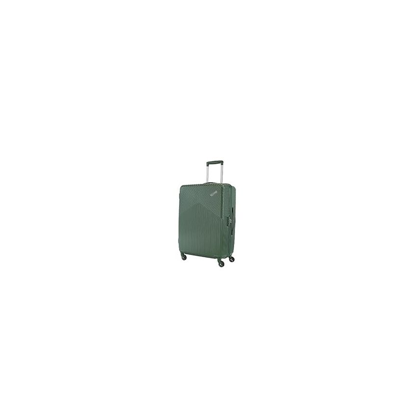 American Tourister Georgia 69 cms Medium Check-in Polycarbonate Hard-Sided 4 Spinner Wheels Luggage/Suitcase/Trolley Bag (Forest Green)