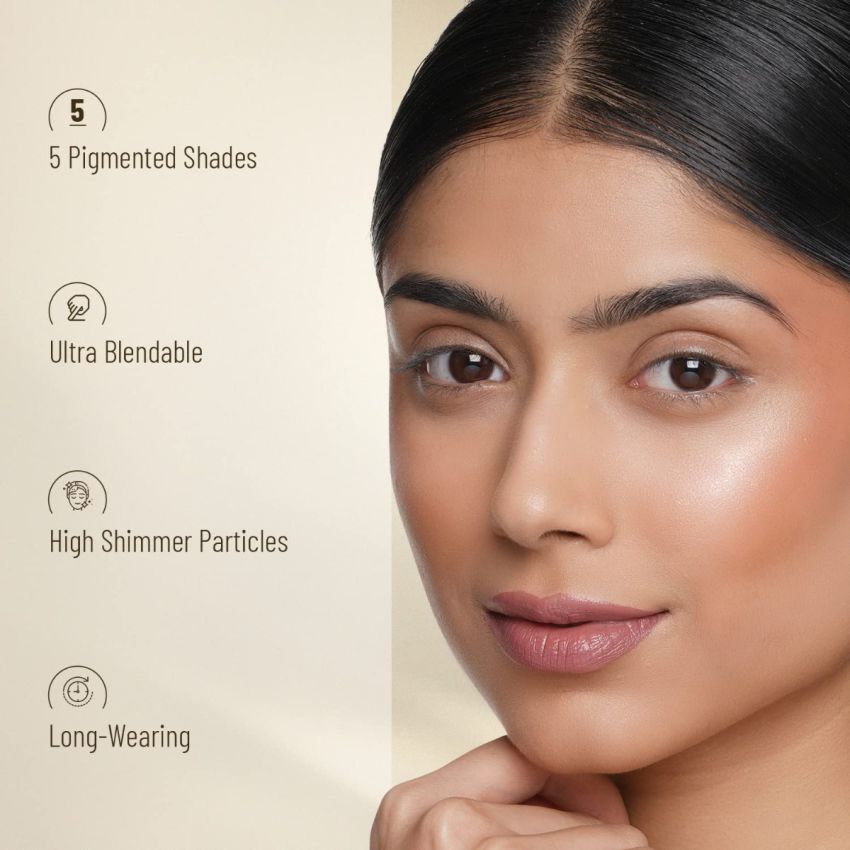 Swiss Beauty Brick Highlighter | Highly-Pigmented Powder Highlighter + Bronzer With Easy-To-Blend Formula | Shade- 2, 7G |