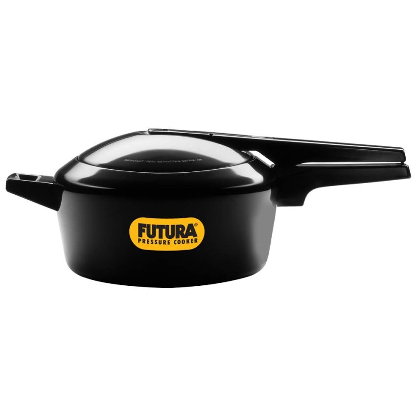 Hawkins Futura 4 Litre Pressure Cooker, Hard Anodised Inner Lid Pressure Cooker, Pan Cooker, Black (FP40)