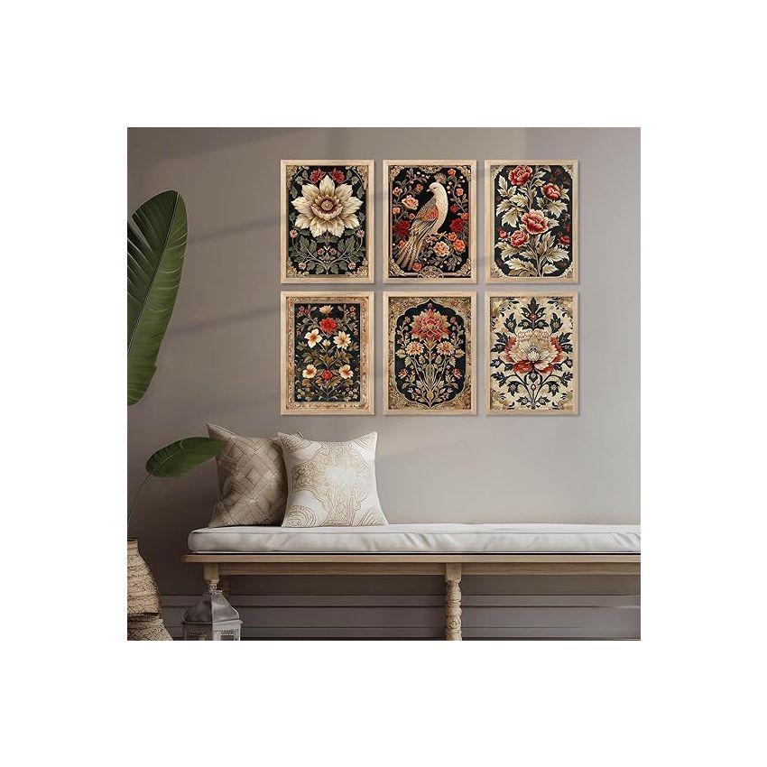 kotart - Traditional Wall Art Paintings For Wall Decor | Madhubani Wall Poster With Frames | Wall Hanging Frames (10X13 INCH, A)