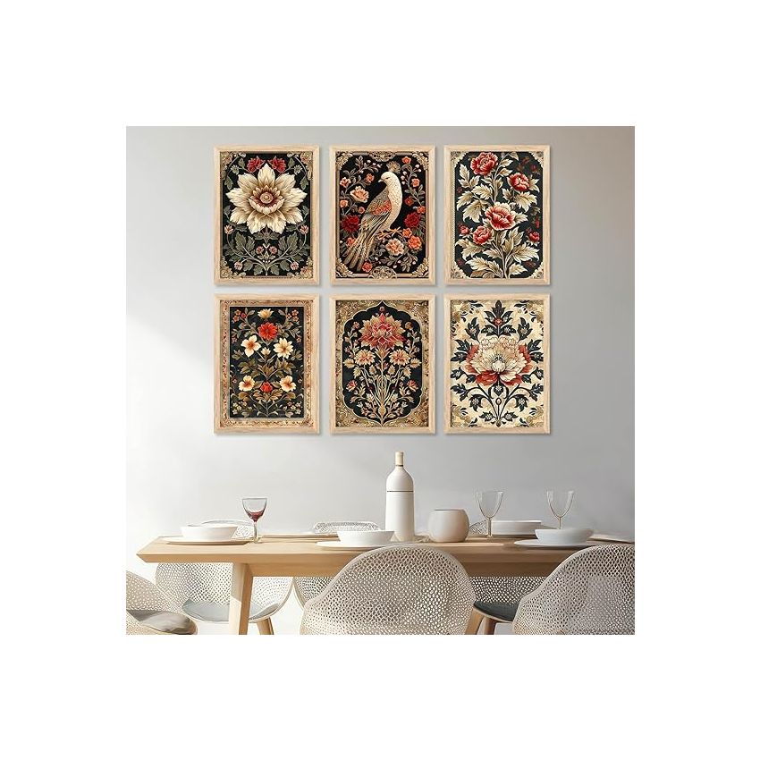 kotart - Traditional Wall Art Paintings For Wall Decor | Madhubani Wall Poster With Frames | Wall Hanging Frames (10X13 INCH, A)