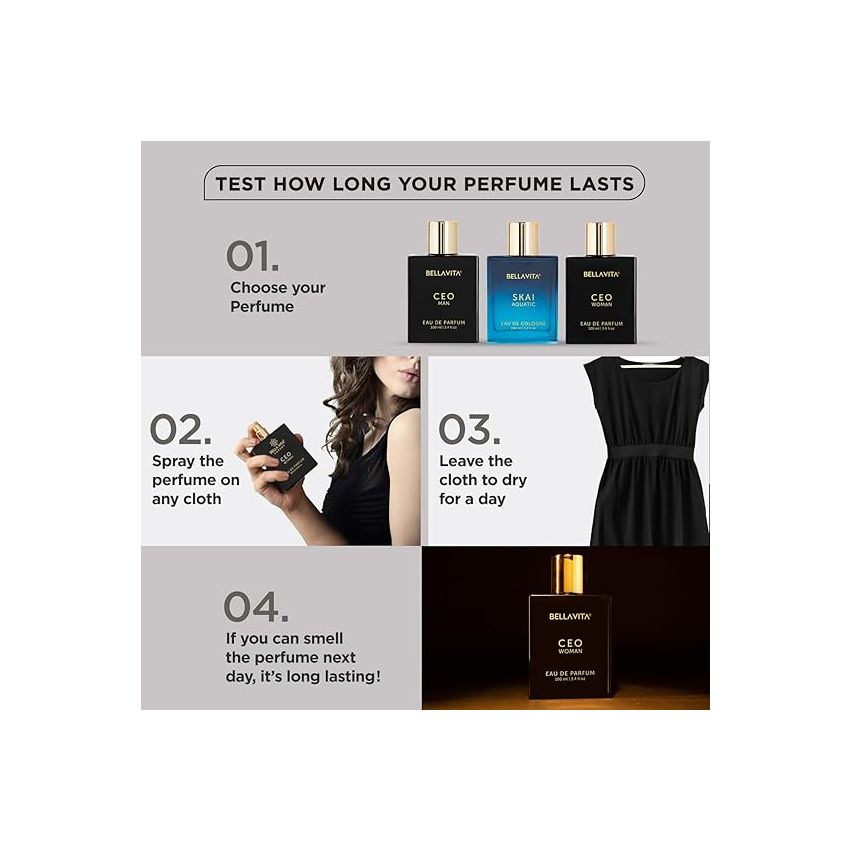 Bella Vita Luxury CEO Woman Eau De Parfum Perfume with Bergamot, Tonka & Vanilla|Premium,Long Lasting Woody & Fruity Fragrance Scent for Women, 100 ML