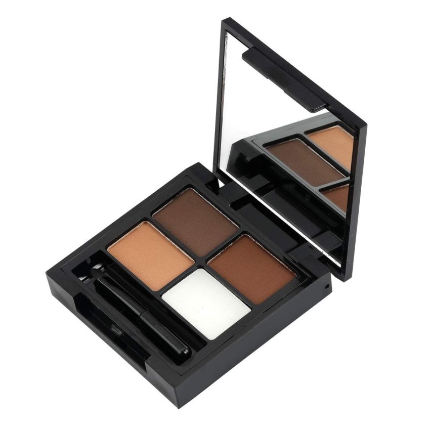 Swiss Beauty Eyebrow Palette with Wax Cream |Travel-friendly Eyebrow Palette with Blendable colors for Face makeup | Shade-02, 5gm|