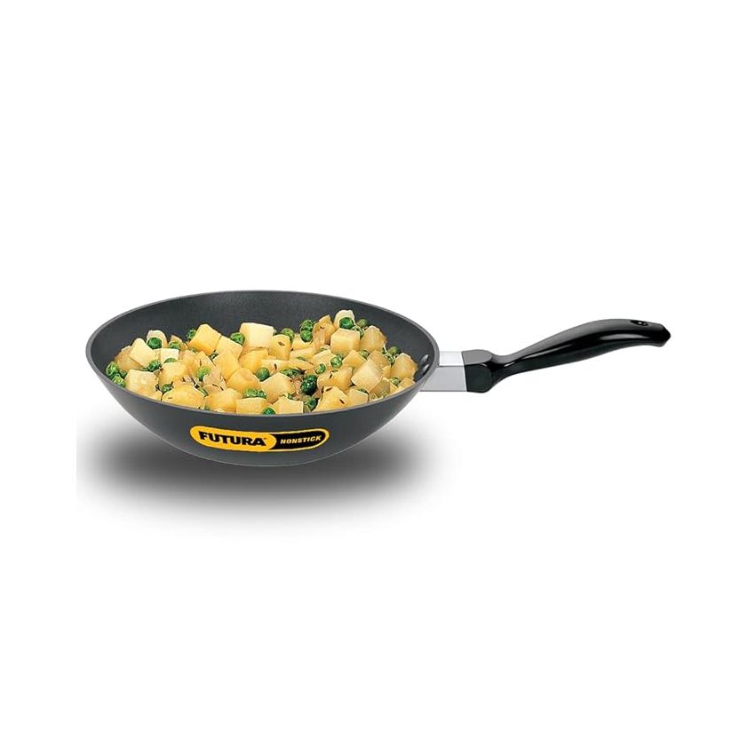 Hawkins Futura Nonstick Deep-Fry Pan (Stir-Fry Pan) 2 L, 26 cm, 3.25 mm (Black)