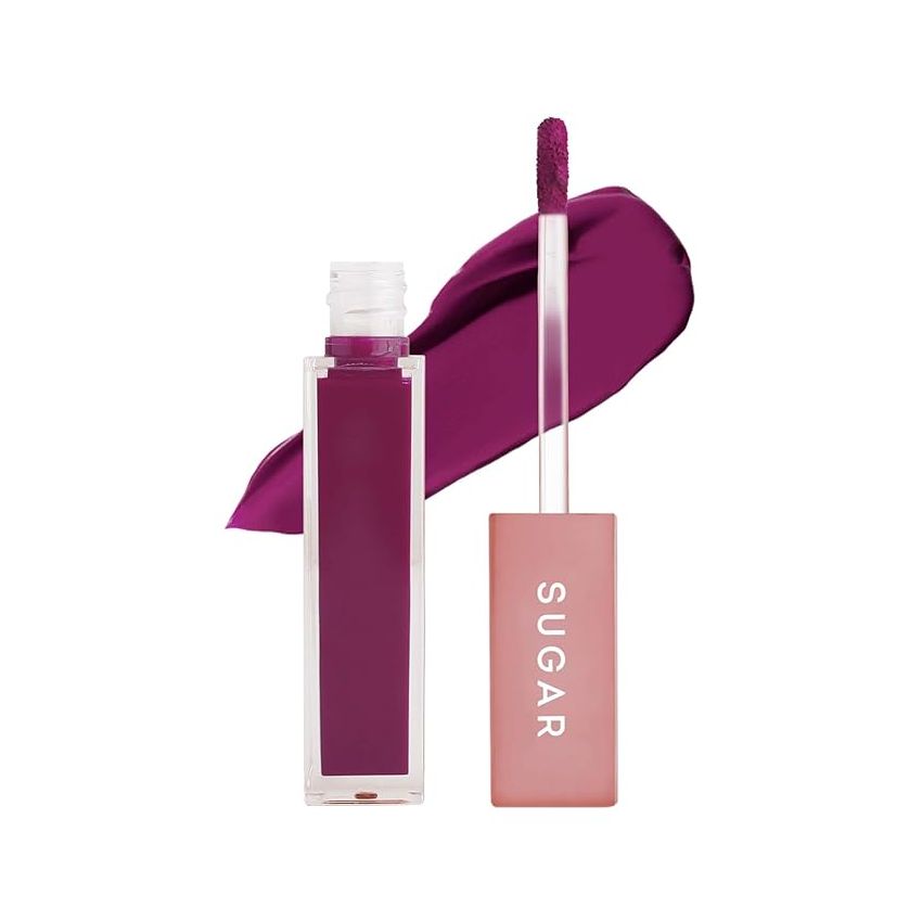 SUGAR Cosmetics Mettle Liquid Lipstick for Women | Highly Pigmented | Transferproof & Long Lasting | 7ml for Women | Highly Pigmented | Transferproof & Long Lasting | 7ml - 02 Vega (Deep Fuchsia)
