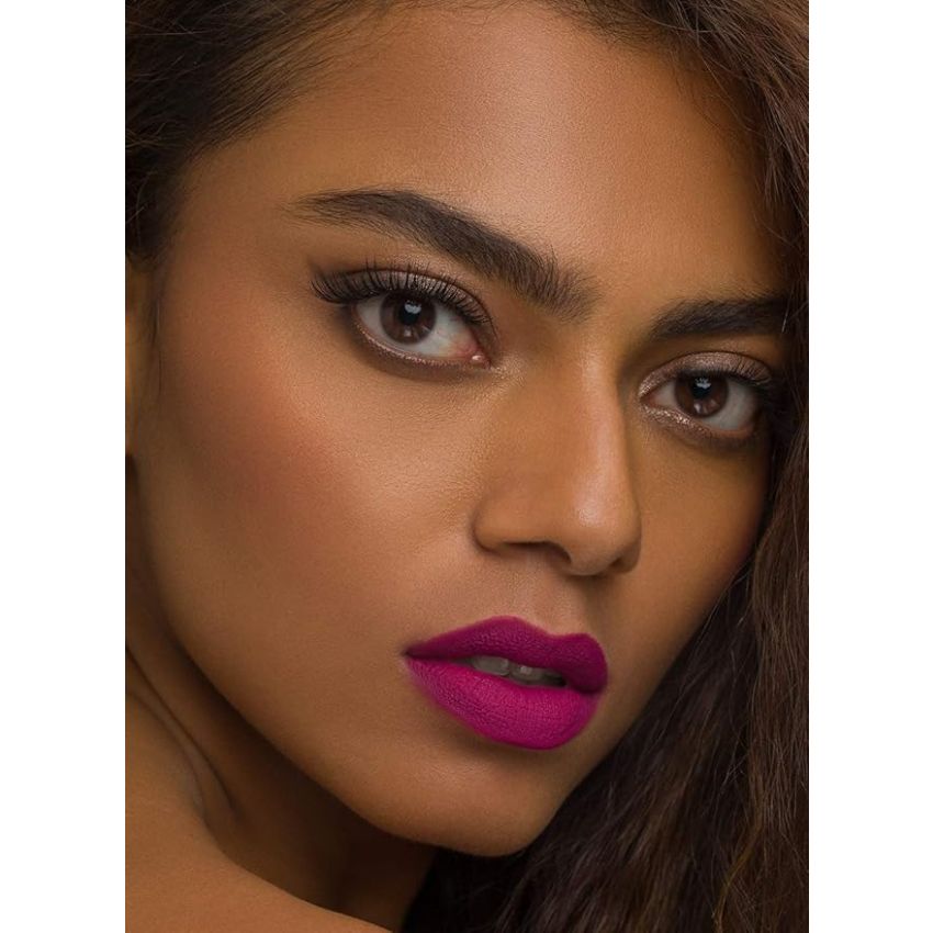 SUGAR Cosmetics Mettle Liquid Lipstick for Women | Highly Pigmented | Transferproof & Long Lasting | 7ml for Women | Highly Pigmented | Transferproof & Long Lasting | 7ml - 02 Vega (Deep Fuchsia)