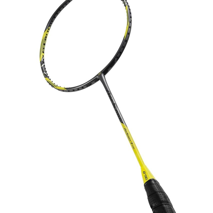 YONEX Arcsaber 7 Play Strung Graphite Badminton Racquet with Full Cover (Grey/Yellow)