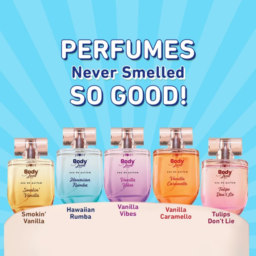 Plum BodyLovin' Hawaiian Rumba Eau De Perfume (Parfum) | Long Lasting & Premium Tropical Fragrance | Luxury Perfume For Women & Men | Mandarin, Gardenia & Vanilla Notes (50 ml)