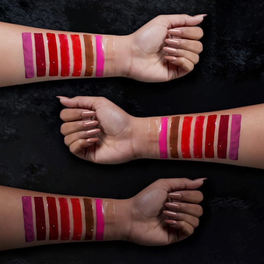 RENEE Crystal Lip Gloss Garnet 8ml | Lightweight & Glossy Non Sticky Formula | Keeps Lips Soft & Hydrated | Gives Lips Look Fuller & Plumper Look