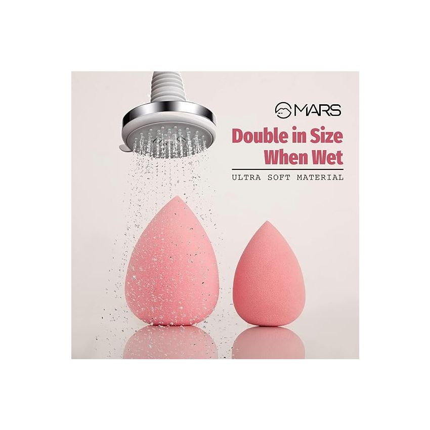 MARS Wonder Beauty Blender For Face Makeup | Pink Face Sponge Puff With Easy Hold | Gentle on Skin (3.0 gm)