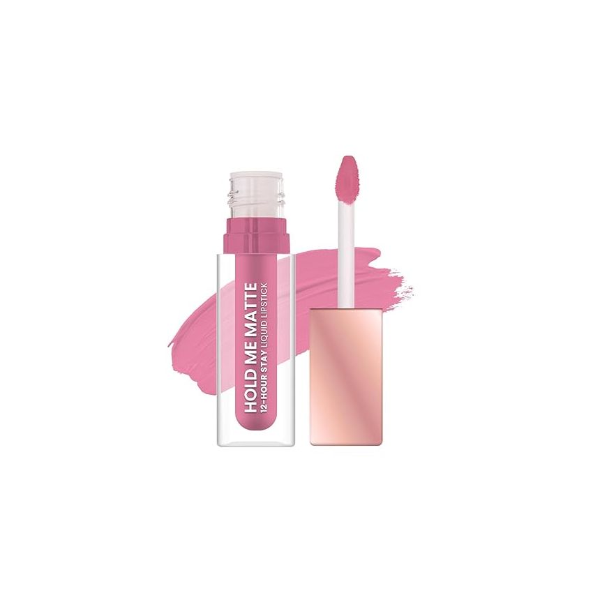 Swiss Beauty Hold Me Matte Liquid Lipstick | 12 Hours Stay | Non-Transfer Lipstick | Waterproof Lipstick with Intense Hydration| Shade - Gentle Pink, 4.5ml