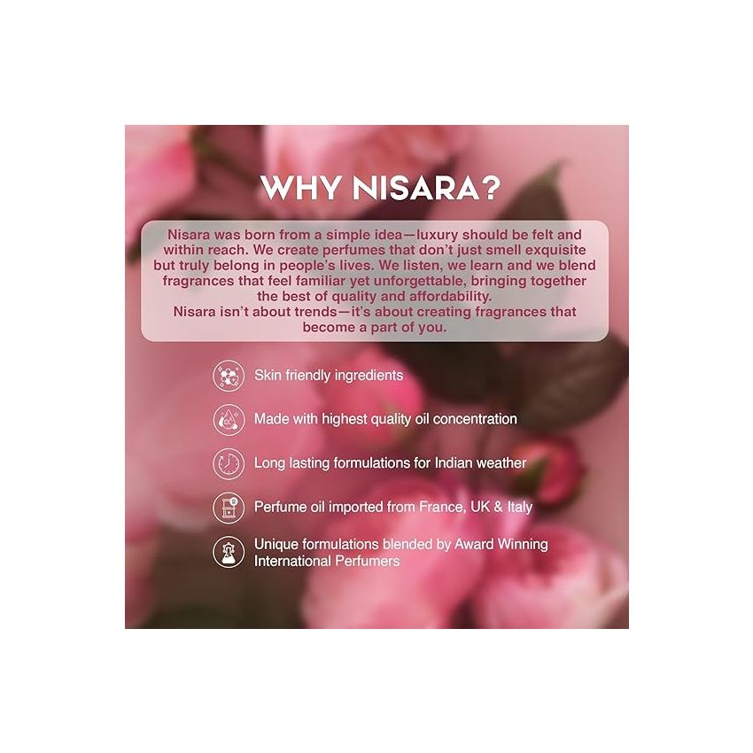 Nisara Girl Power Perfume For Women 100 ml | Girl Long Lasting Eau De Parfum | EDP Scent Spray |Floral | With Vanilla, Musk & Lily, Pear, Jasmine notes I EDP Scent for Women | Premium Perfume