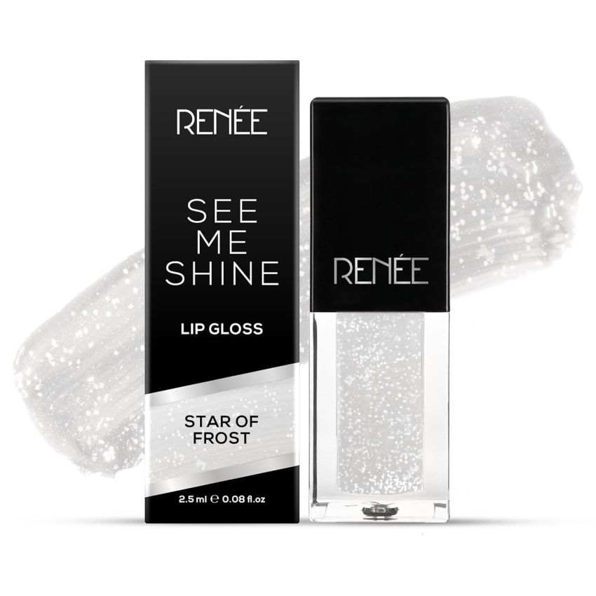 RENEE See Me Shine Lip Gloss - Star Of Frost 2.5ml, Non Sticky & Non Drying Formula| Long Lasting Moisturizing Effect| Compact and Easy to Carry