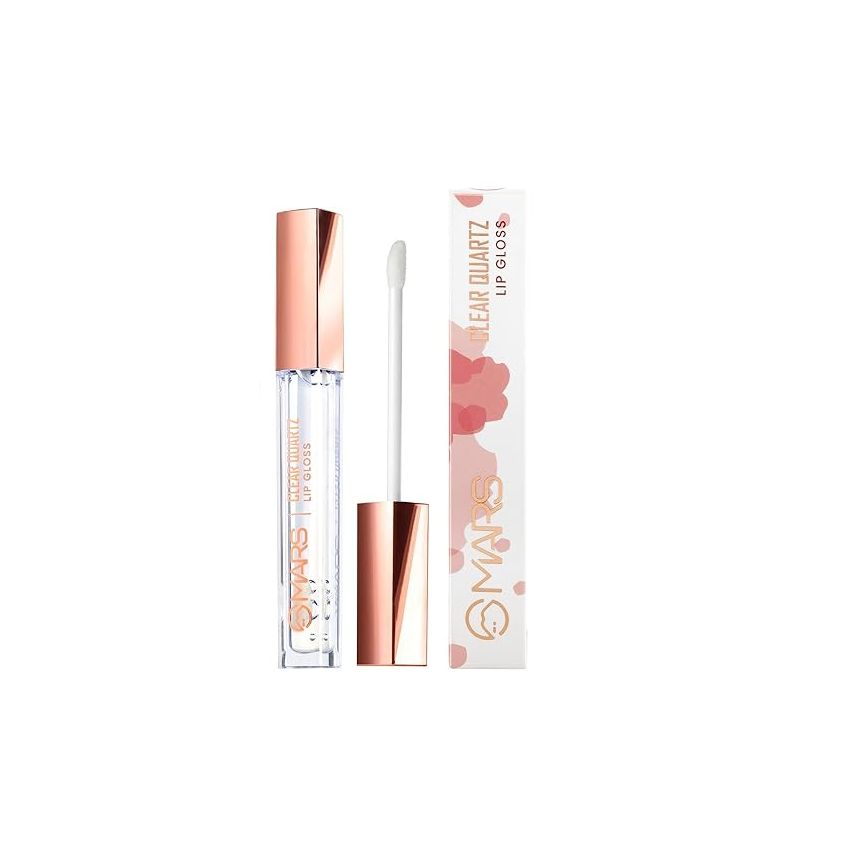 MARS Clear Quartz Lip Gloss for Women | Hydrating & High Shine | Lightweight Weight & Comfortable Lipgloss (3.0 ml)