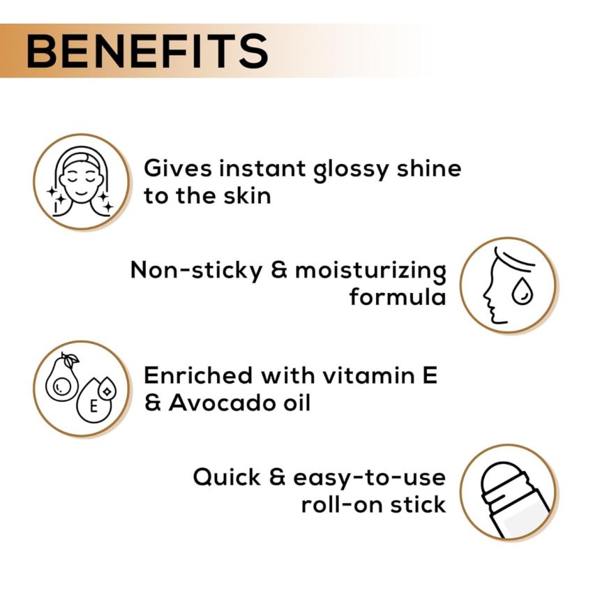 RENEE Hot Shot Face & Body Glowstick 30gm, Moisturizing, Weightless, Shimmery Finish Illuminating Stick | Infused With Rosehip & Avocado Oil, Boosts Skin Radiance Instantly