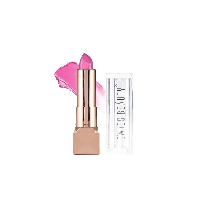 Swiss Beauty Glitter Color Change Gel Lipstick | Moisturising | Glossy Finish | Gives a Natural Colour | Lightweight | Shade-02, 3.6gm