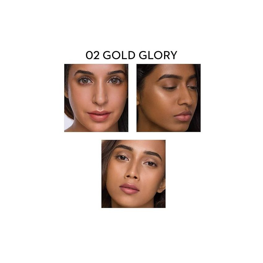 SUGAR Cosmetics Contour De Force Mini Highlighter - 02 Gold Glory (Golden Bronze) Lightweight, Easily Blendable, Illuminating Bronzer, Matte Finish
