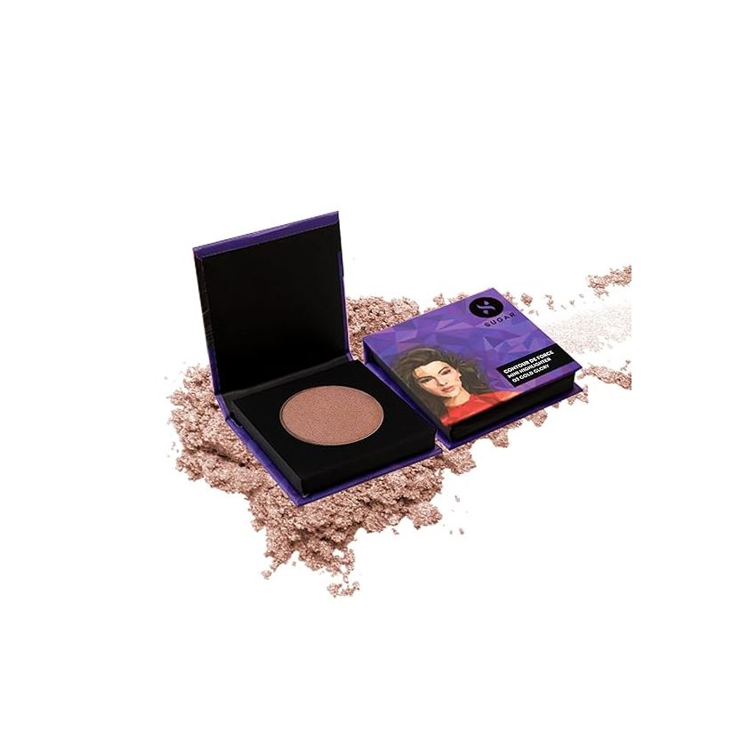 SUGAR Cosmetics Contour De Force Mini Highlighter - 02 Gold Glory (Golden Bronze) Lightweight, Easily Blendable, Illuminating Bronzer, Matte Finish