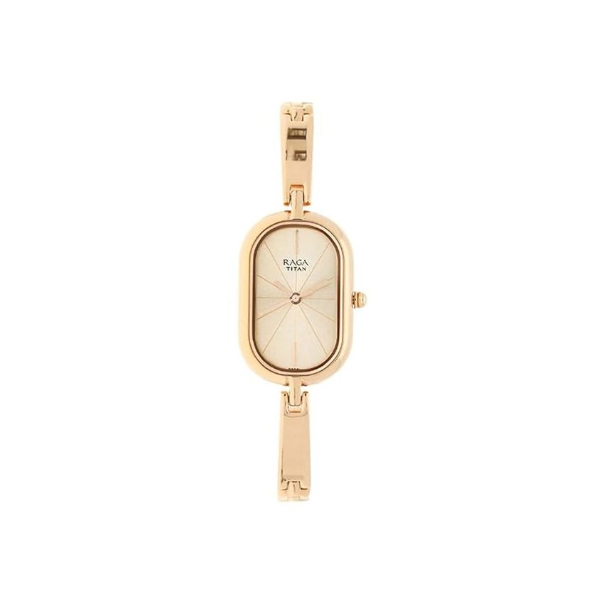 Titan Raga Viva Rose Gold Dial Women Watch With Metal Strap-NS2577WM01/NT2577WM01