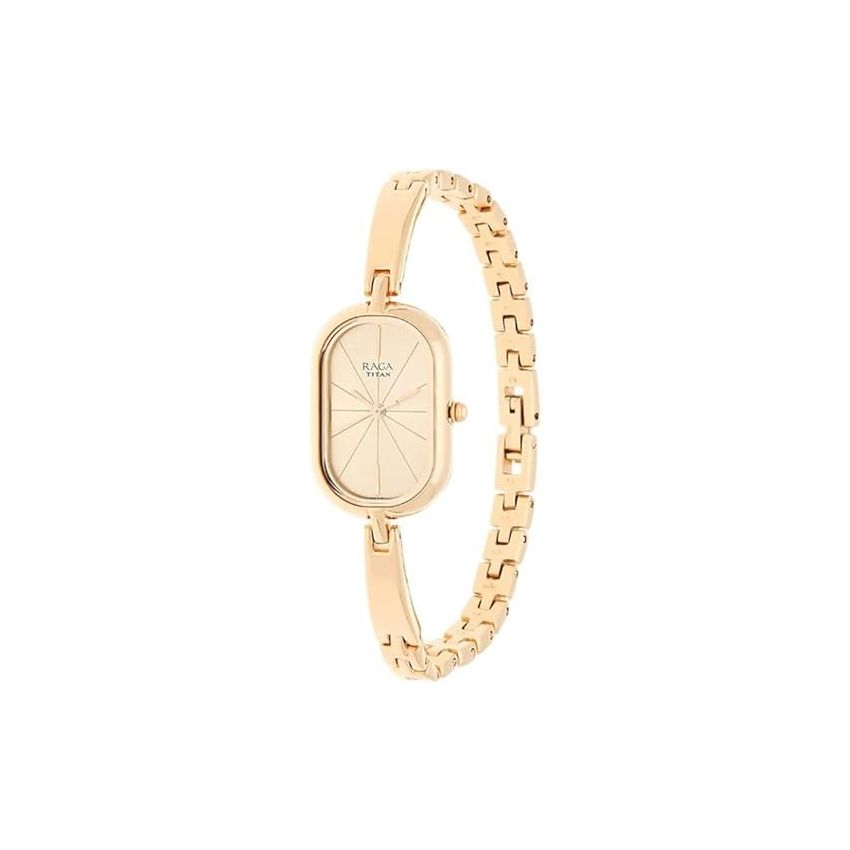 Titan Raga Viva Rose Gold Dial Women Watch With Metal Strap-NS2577WM01/NT2577WM01