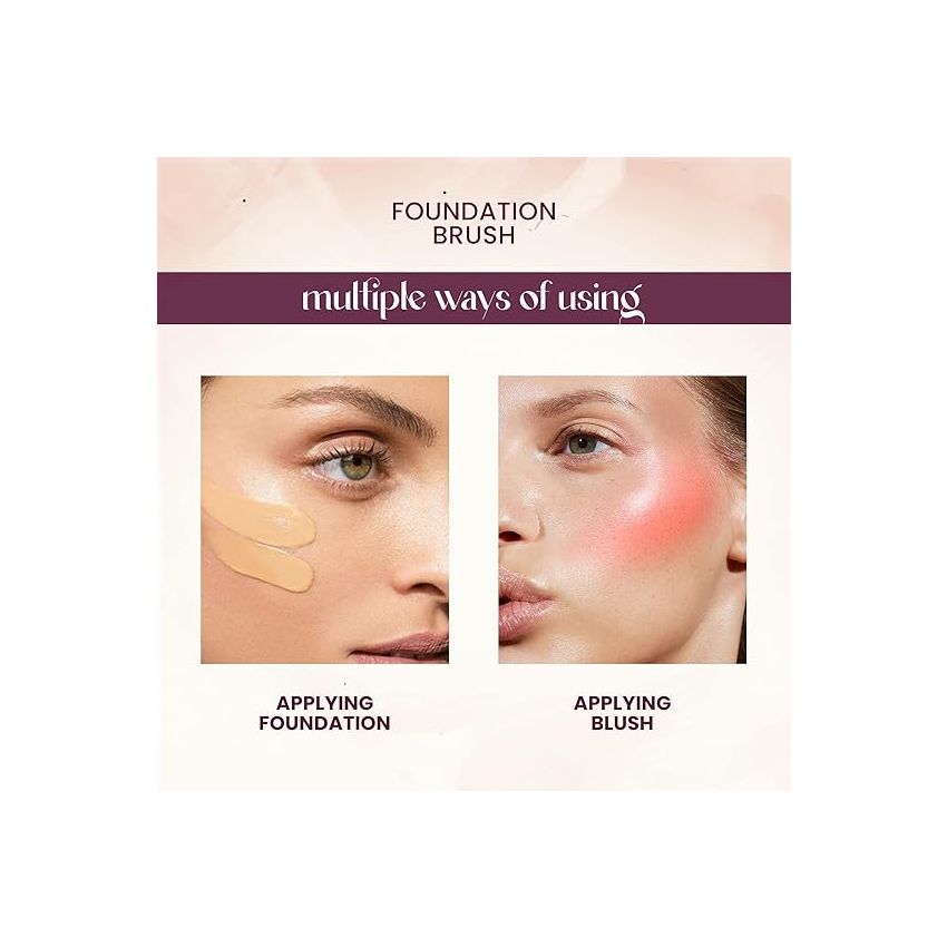 MARS Artist's Arsenal Professional Flat Eyeshadow Makeup Brush | Feather Soft Touch | Precise Synthetic Bristle | Perfect for Eyeshadow | Luxe Packaging Makeup Brush (Golden)