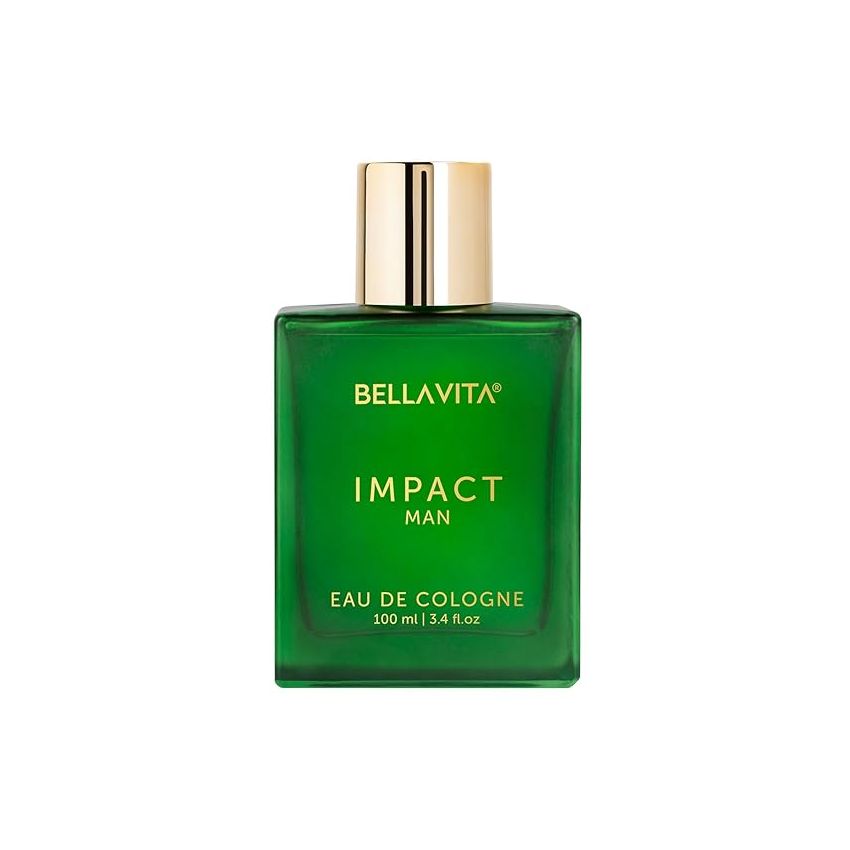 Bella Vita Luxury IMPACT MAN Eau De Cologne Perfume with Mandarin Orange, Patchouli, Cedar | Woody, Citrusy Long Lasting EDC Fragrance Scent for Men 100Ml