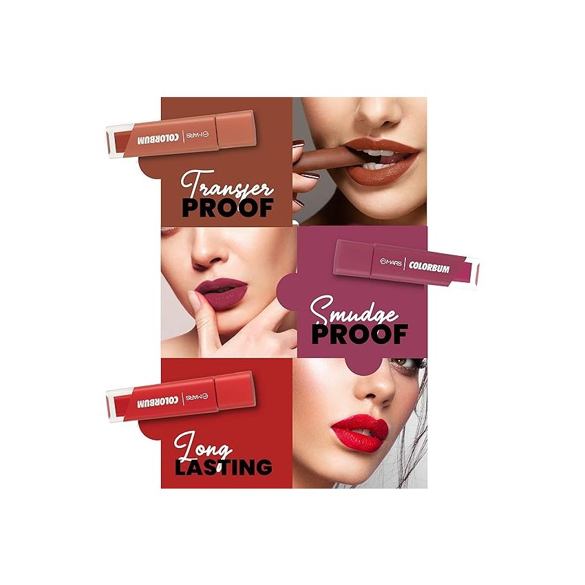 MARS Colorbum Liquid Matte Lipstick for Women | Smudge Free | Water Proof & Long-Lasting 5.5ml (18-Grapy Goa)