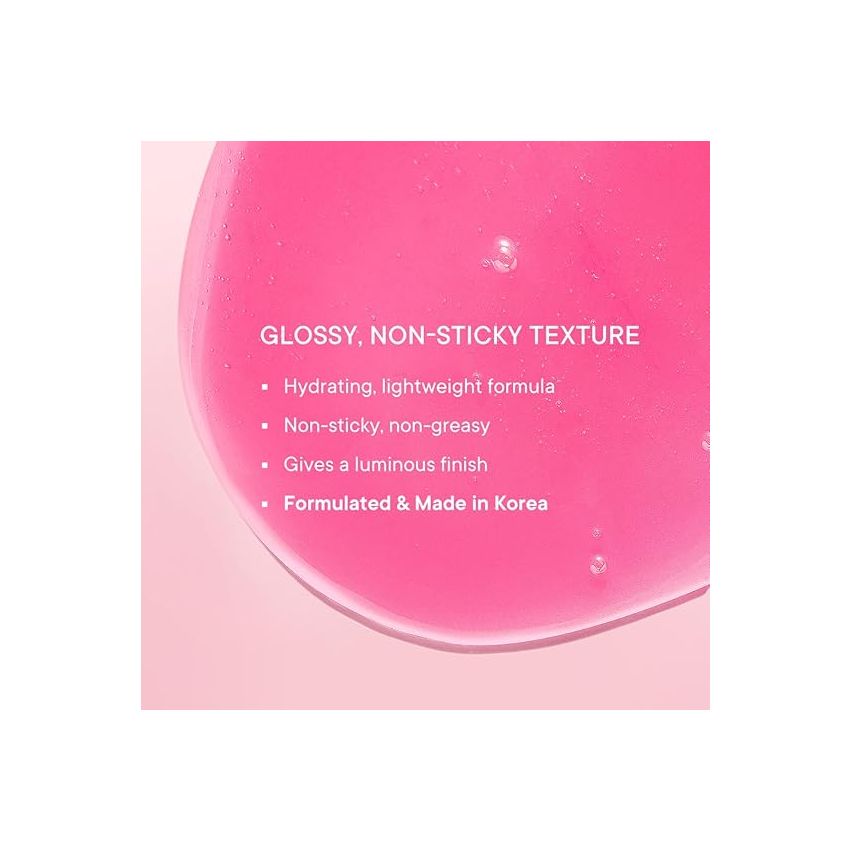 Quench Illuminating Lip Oil with Cherry Blossom & Patchouli Oil (Pink), Korean Lip Oil for Plump, Glossy & Smooth Lips, Non-Sticky, Non-Greasy, Made in Korea (5ml)