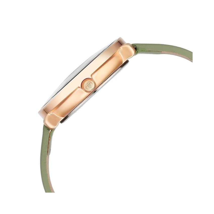 Titan Neo Quartz Multifunction White Dial Leather Strap Watch for Women-NS2651WL09