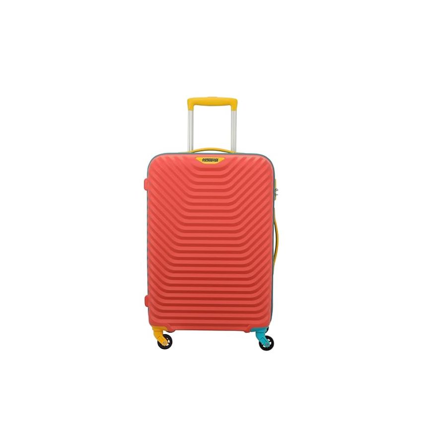 American Tourister Polypropylene (PP) Amt Splash Sp66Cm Multi Color Carry-On Luggage Hard Shell 4 Spinner Wheel Luggage with Tie Down Strap & Complete Lining, H-66 Centimeters