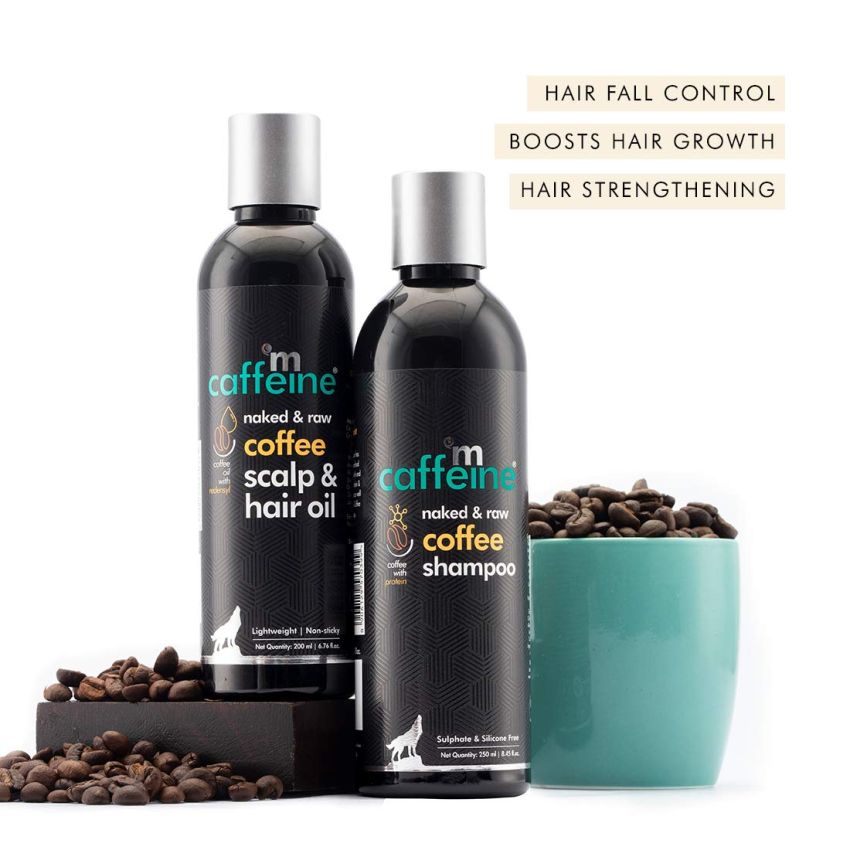 mcaffeine Must-Have Coffee Hair Care Kit For Hair Fall Control & Hair Growth|Shampoo, Hair Oil|All Hair Types|Sulphate, Silicone & Mineral Oil Free, 720 Grams