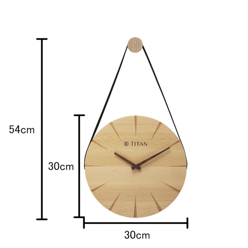 Titan Artisanal Hang Wood Wall Clock