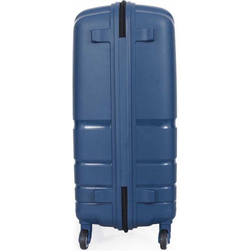 American Tourister Upland Spinner 68 Cms Polypropylene Hardsided Medium Check-In Luggage|Speed_Wheel 8 Wheel Suitcase|Trolley Bag, Marine Blue, 60 Centimeters