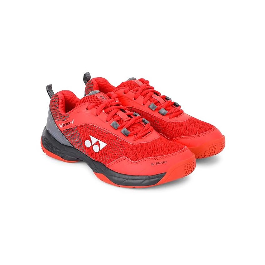 YONEX V100-i Badminton Shoes | Made in India | Ideal for Badminton,Squash,Table Tennis,Volleyball | Non-Marking Sole | TRU Cushion | Ergo Shape | Hexagrip |