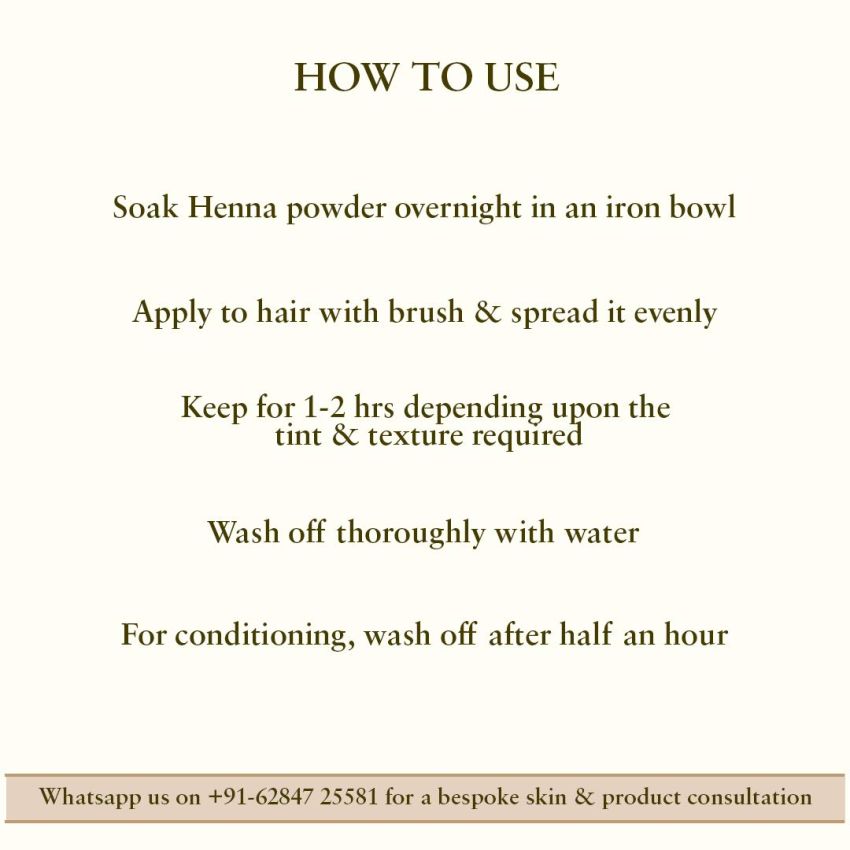 Just Herbs Herbal Henna Plus, 100% Natural, Henna Powder for Hair, Organic & Chemical Free - 200 gm