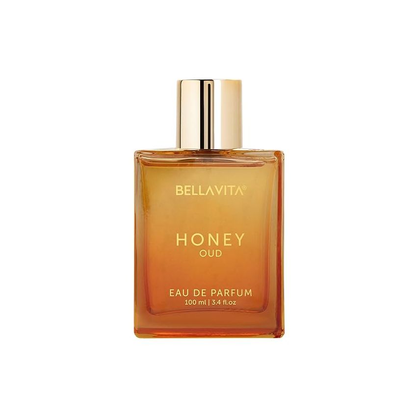 Bella Vita Luxury Honey Oud Unisex Eau De Parfum With Bergamot, Patchouli, Vanilla Premium, Long Lasting Sweet & Spicy Liquid Fragrance, 100ml