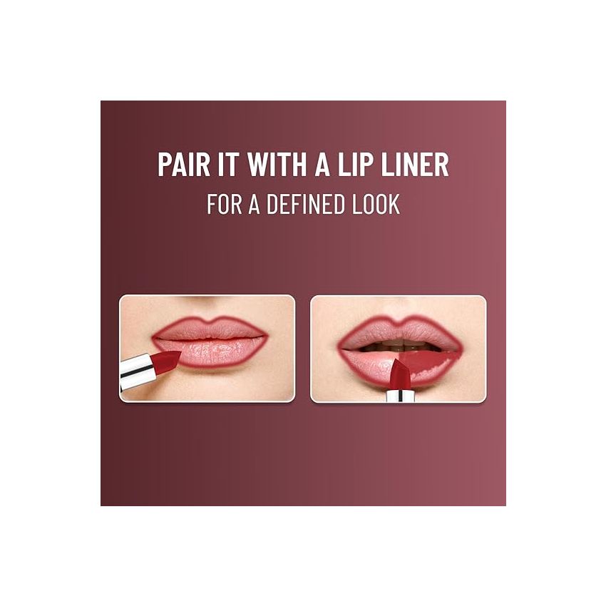 Swiss Beauty Pure Matte Creamy Lipstick | Non-drying, Highly pigmented Lipstick | Shade- Caramel, 3.8gm|