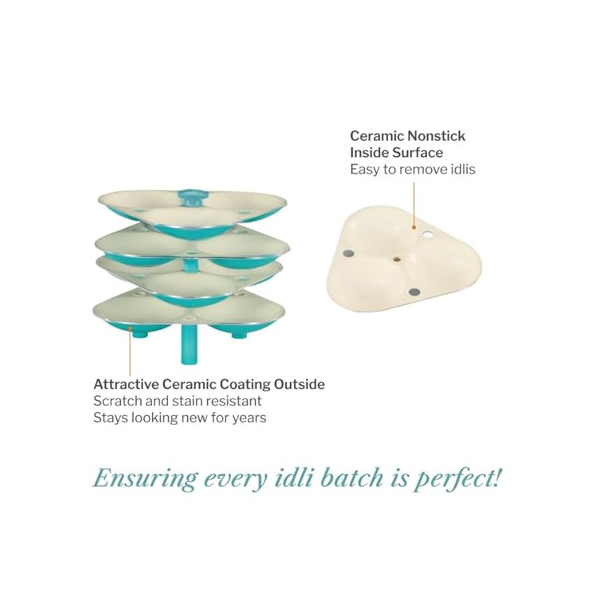 Hawkins Aqua Idli Stand, 12 Idlis, Aqua (UID5)